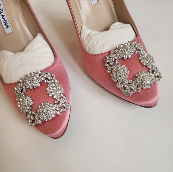 🥳SOLD!!!!🥳 Manolo Blahnik Hangisi Pink EU 38.5 - Picture 5 of 10